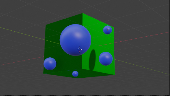 3D scene and cube without the cube map applied